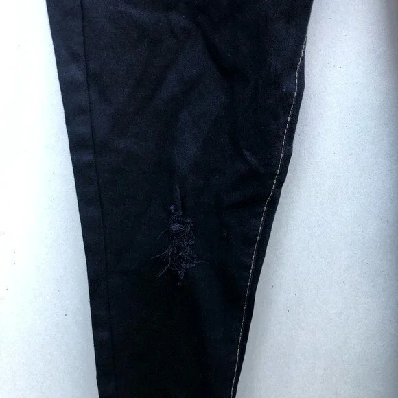 OTB Women's Black Stitch Rip Slim Straight Size 3 - Picture 7 of 9